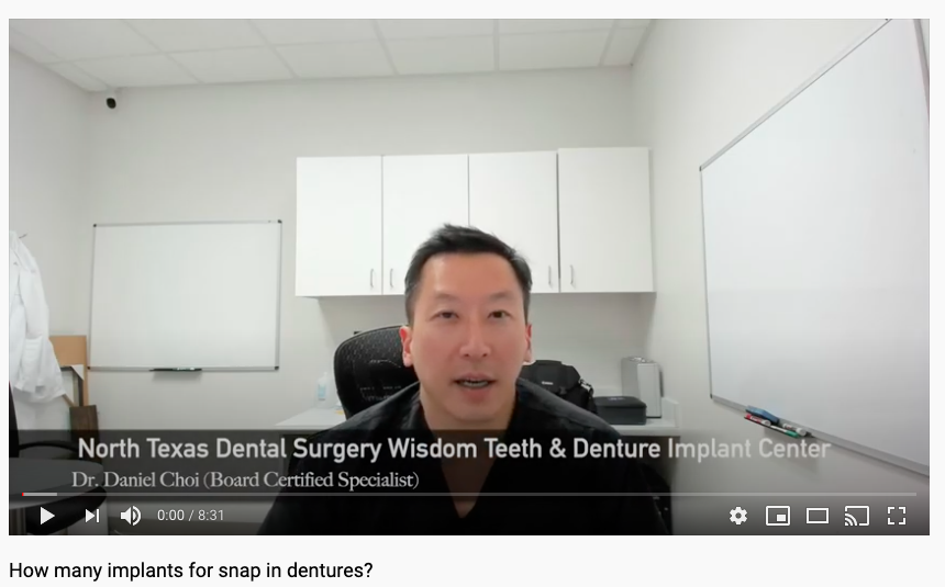 types of snap in dentures